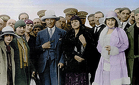 ataturk with turkish women
