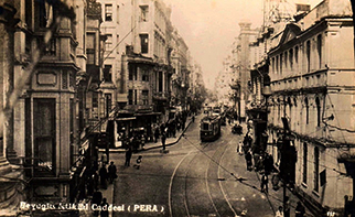 Istiklal Caddesi at old time..