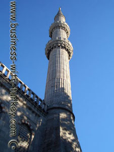 Minarete de una mezquita